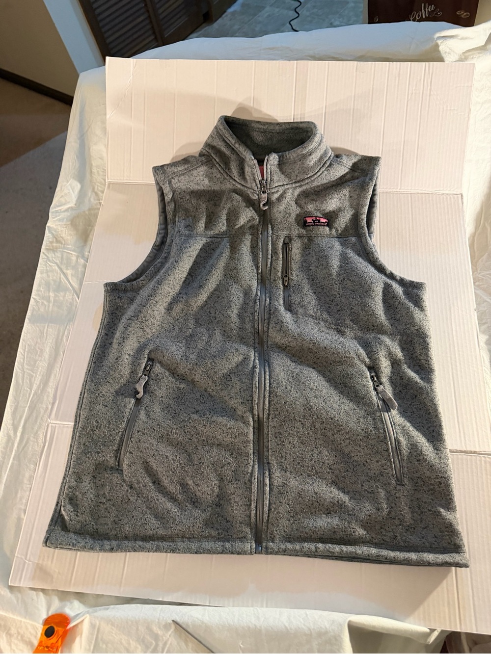 #326 Women’s Simply Southern Gray Fleece Vest for